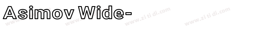 Asimov Wide字体转换